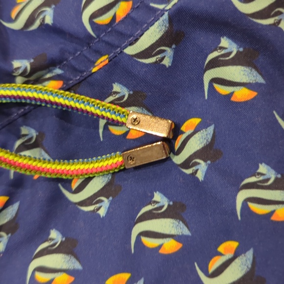 Bugatchi Archer Fish Print Swim Trunks - Picture 8 of 14